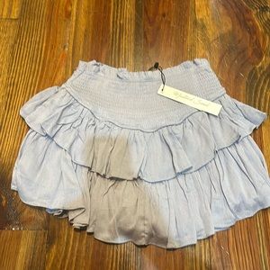 NWT light blue ruffle skirt